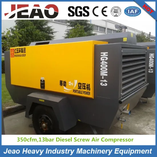 Diesel Engine Powerful Screw Air Compressor for Sale (10m3/min, 13bar Cummins Engine)