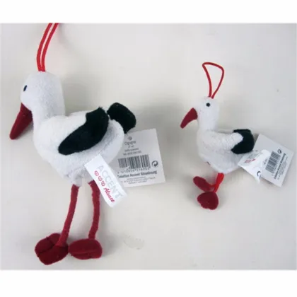 Custom Promotional Toy Plush Stork with Rope Hanger