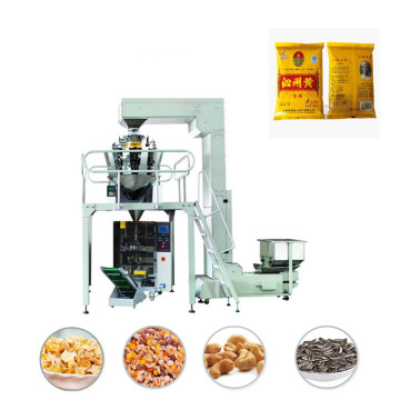 Máquina de embalaje de palomitas de papas y papas frutas secas