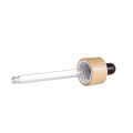 30mml / 1oz atirgulning shisha idishlari bambuk qopqog'i
