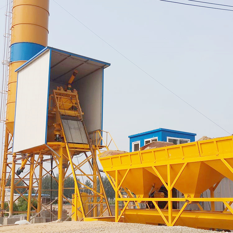 HZS35 ready-mixed bucket type concrete batching plant