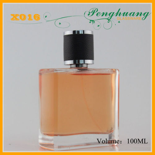 Customized Square Art Glass Perfume Bottles With Atomizer