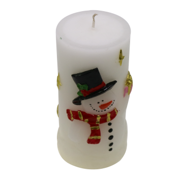 Customized Pillar Scented dry flower Candle