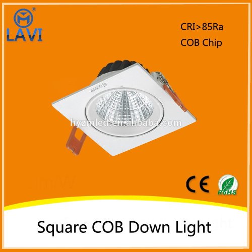 Aluminum cylinder bright square led down lighting 20W with CE ROHS certificate