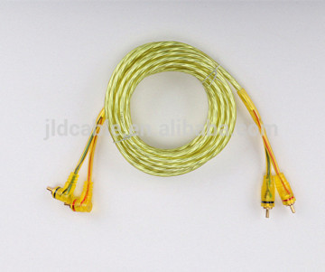 2016 high quality for RCA cable with OFC/CCA conductor and clear/flexible pvc jacket RCA cable