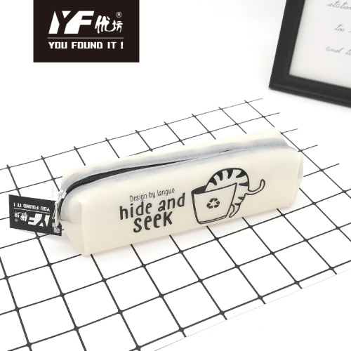 Pencil Bag Wholesale Hide and seek cat style silicone pencil case Supplier