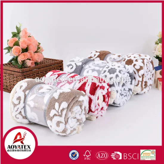 cheap price high quality soft fluffy printed jacquard coral fleece blanket