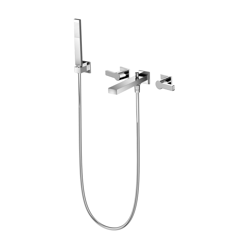 Concealed installation square Bath mixer