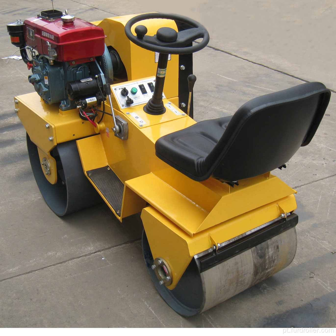 Caminhada hidrostática atrás do rolo compactador vibratório de cilindro duplo FYL-850S