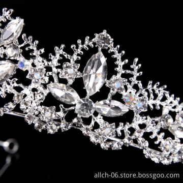 Bling Rhinestone Wedding Crown Headband - ALLCH RTS