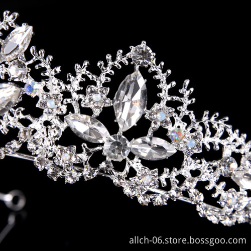 Bling Rhinestone Wedding Crown Headband - ALLCH RTS