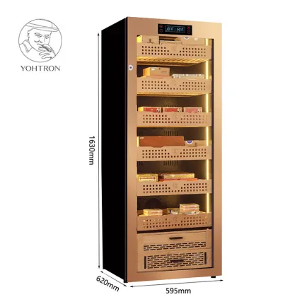 Yohtron Factory Direct Embraco Compressor Electric Cigar Humidor Cabinets - 1700pcs, Made in China