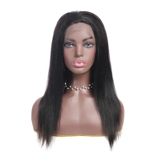 Swiss Lace Frontal Straight Wig Vendor Natural Color Raw Unprocessed Brazilian 100% Cuticle Aligned Human Hair Lace Front Wig