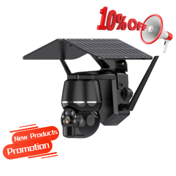 4G Ηλιακό σύστημα PTZ IP CCTV Security Security με υπαίθριο βίντεο HD και ασύρματη παρακολούθηση