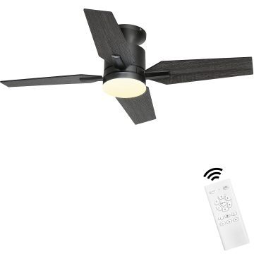 40 Inch Modern Indoor Ceiling Fan with LED Light and Timer Function