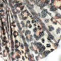 Spandex FDY con papel de leopardo