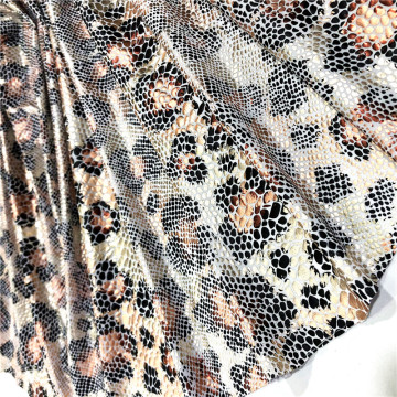 Spandex FDY com folha de leopardo