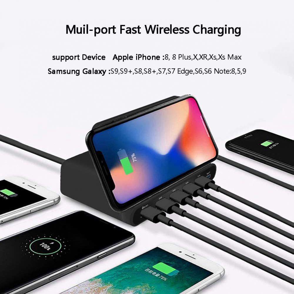 Tipo-C /Multi USB Wireless Fast Charger para iPhone