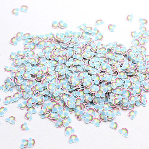 500g  Mini Blue Cloud Polymer Clay Slices Soft Clay Sprinkles For Slime Charms DIY Nail Arts Decoration Crafts 5mm