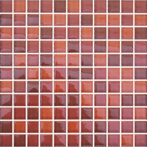 300x300x4mm Mixcolor Glass Mosaic Tile