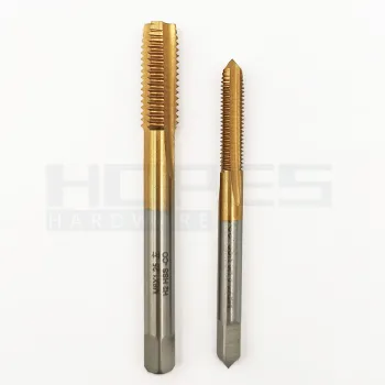TiN Coated HSS Left Hand Thread Machinist Tap for Stainless Steel, Carbon Steel, and Iron