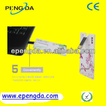 2gb 4gb name card usb flash memory printable,logo printing 2gb credit card usb flash memory drive,usb credit card flash drive