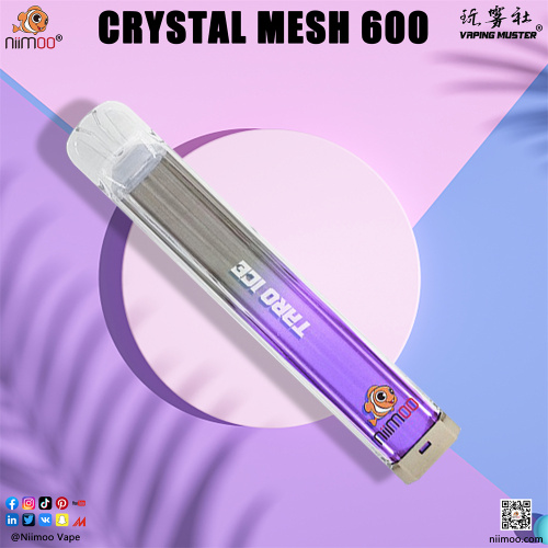 UK Vape Crystal Bar 600 Crystal Mesh Disposable Vape Kit 600 Supplier