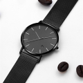 Kühle schwarze Armbanduhren für Männer Stützgewohnheit