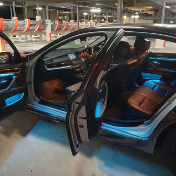 LED Interior Ambient Light Strip for BMW 3 Series, 4 Series, M4 F30 F31 F32 F34 F36 F80 F82 - Orange & Blue