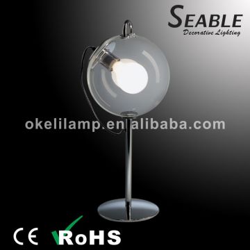 Glass lamp shade E27 bulb office lighting modern table lamp