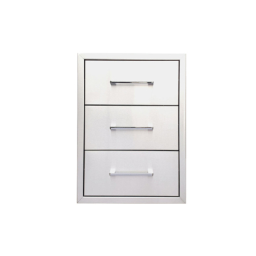 Bbq Outdoor Kitchen Accessories Stainless Steel Waterproof Dustproof 3 Cupboard Drawer