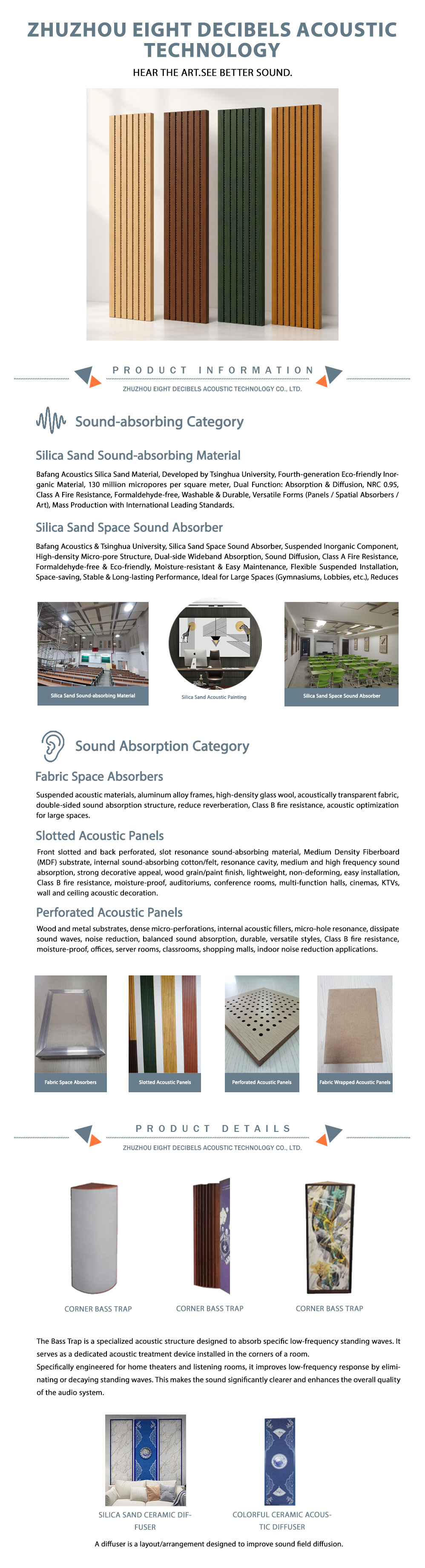 X-Slotted perforated acoustic panel