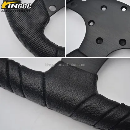 Universal PU Leather Steering Wheel Cover for Car Racing