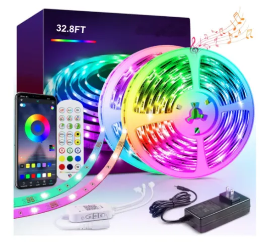 Music Sync Voice Control RGB LED Strip Lights