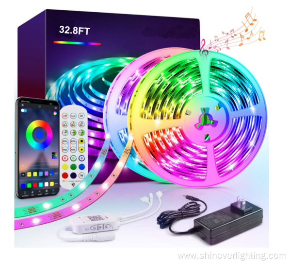 Music Sync Voice Control RGB LED Strip Lights