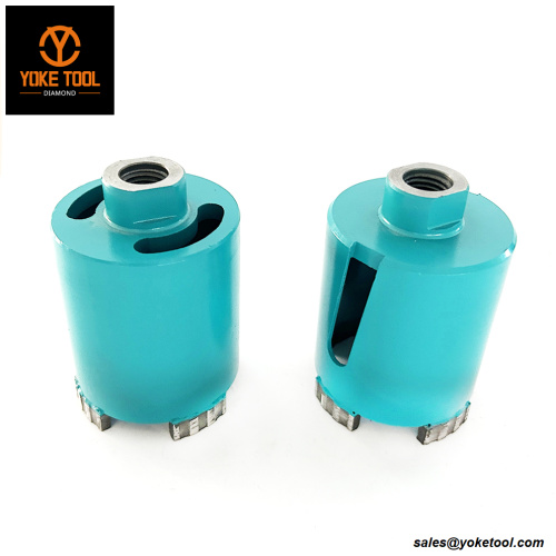 Sierra de agujero de piedra de diamante roscado M14 para perforación de la industria