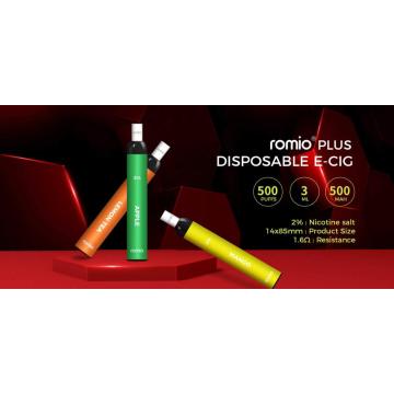 500 Puffs disposable vape Romio plus