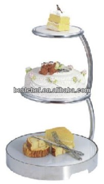 3-tiers stainless steel Wedding cake stand