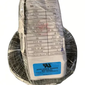 Mould Proof UL3135 20# Black Silicone Electrical Wire