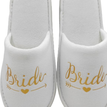 Rag Hotel Bridesmaid and Bride Slippers Wholesale - Dense Velvet Room Slippers