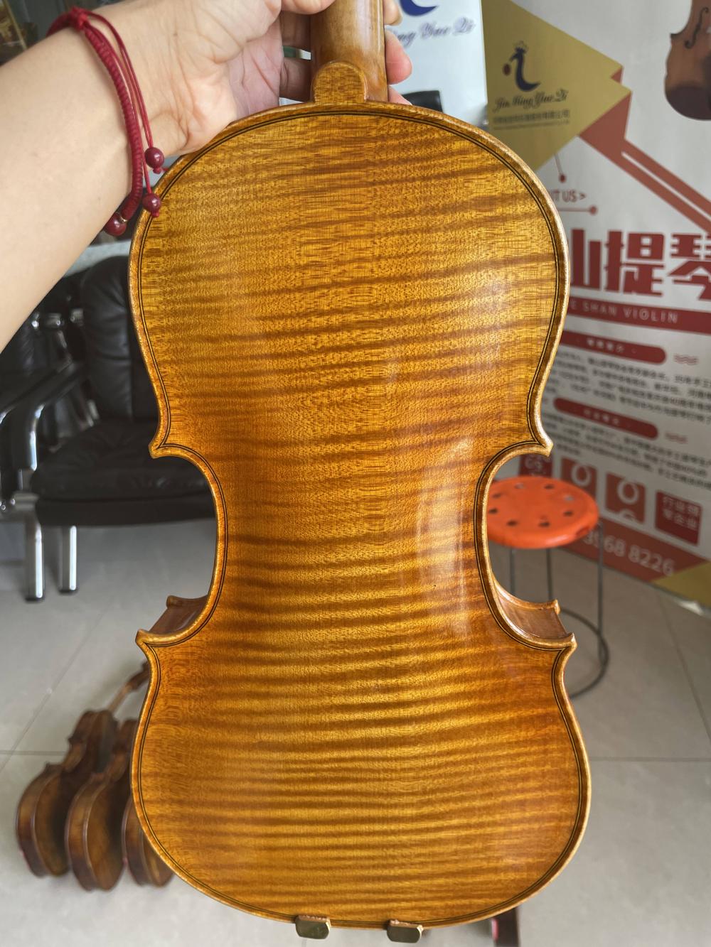 مهنة عالية الجودة 4/4 الكمان من الكمان لحفل الموسيقي Luthier الكمان المصنوع يدويًا