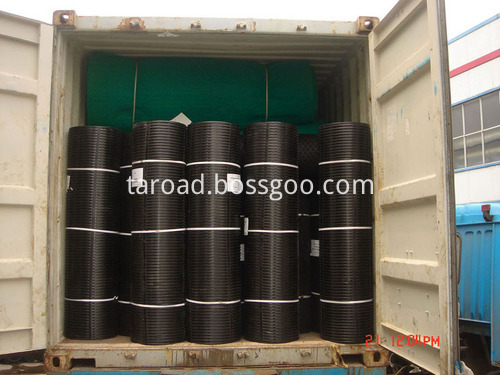 PP Uniaxial geogrid used for retaining wall