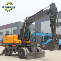 15 Ton Diesel Wheel Excavator with Kubota Engine