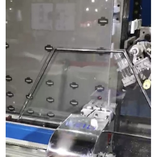 アーク形状用複層ガラスシールロボット