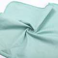 green microfiber glass cleaning cloth