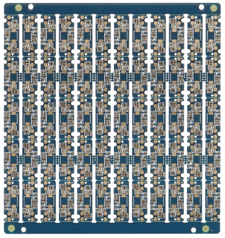 four layers PCB with blue soldermask