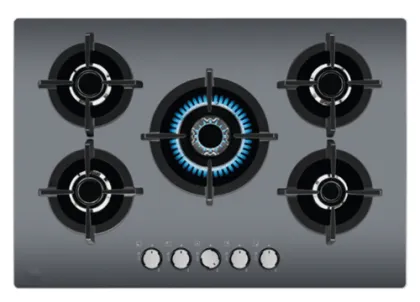 Electrolux Kitchen Hob Gray Glass 5 Rings