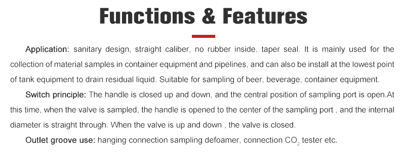 Spiral Type Sampling Valve