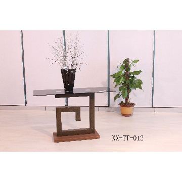 metal special tempered glass tea table