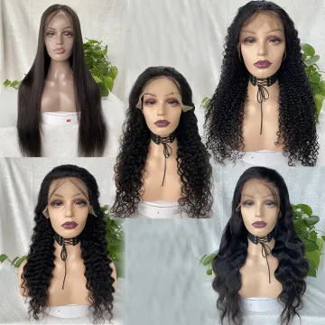 Wholesale Raw Indian Virgin Hair HD Lace Frontal Wig Women Curly Wig Full Swiss Lace Front Closure Human Hair Wig Kinky Curly